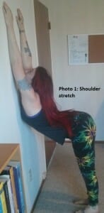 Photo 1 -- shoulder stretch 