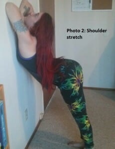 Photo 2 -- shoulder stretch 