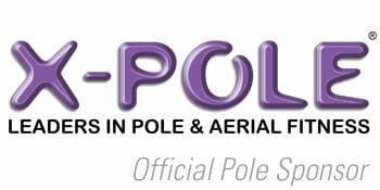 X-Pole logo and text: Official Pole Sponsor