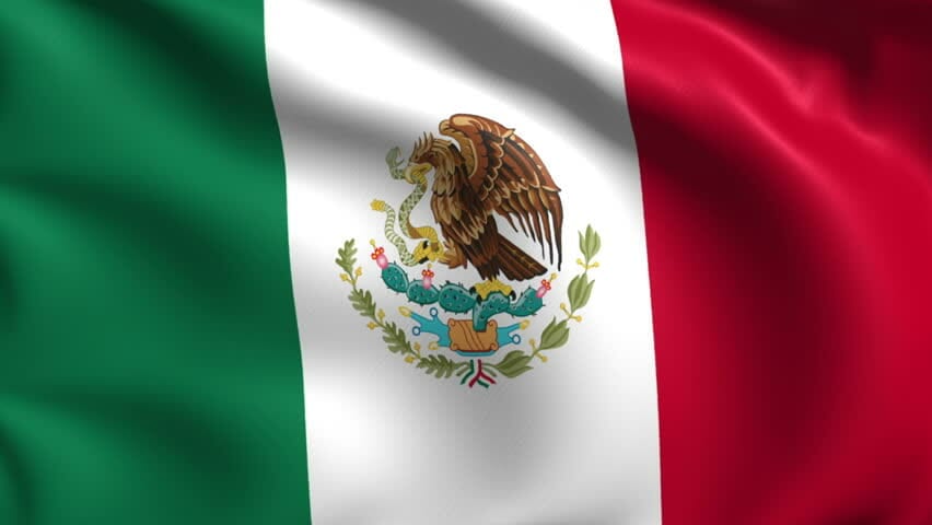 Picture of the Mexican flag.