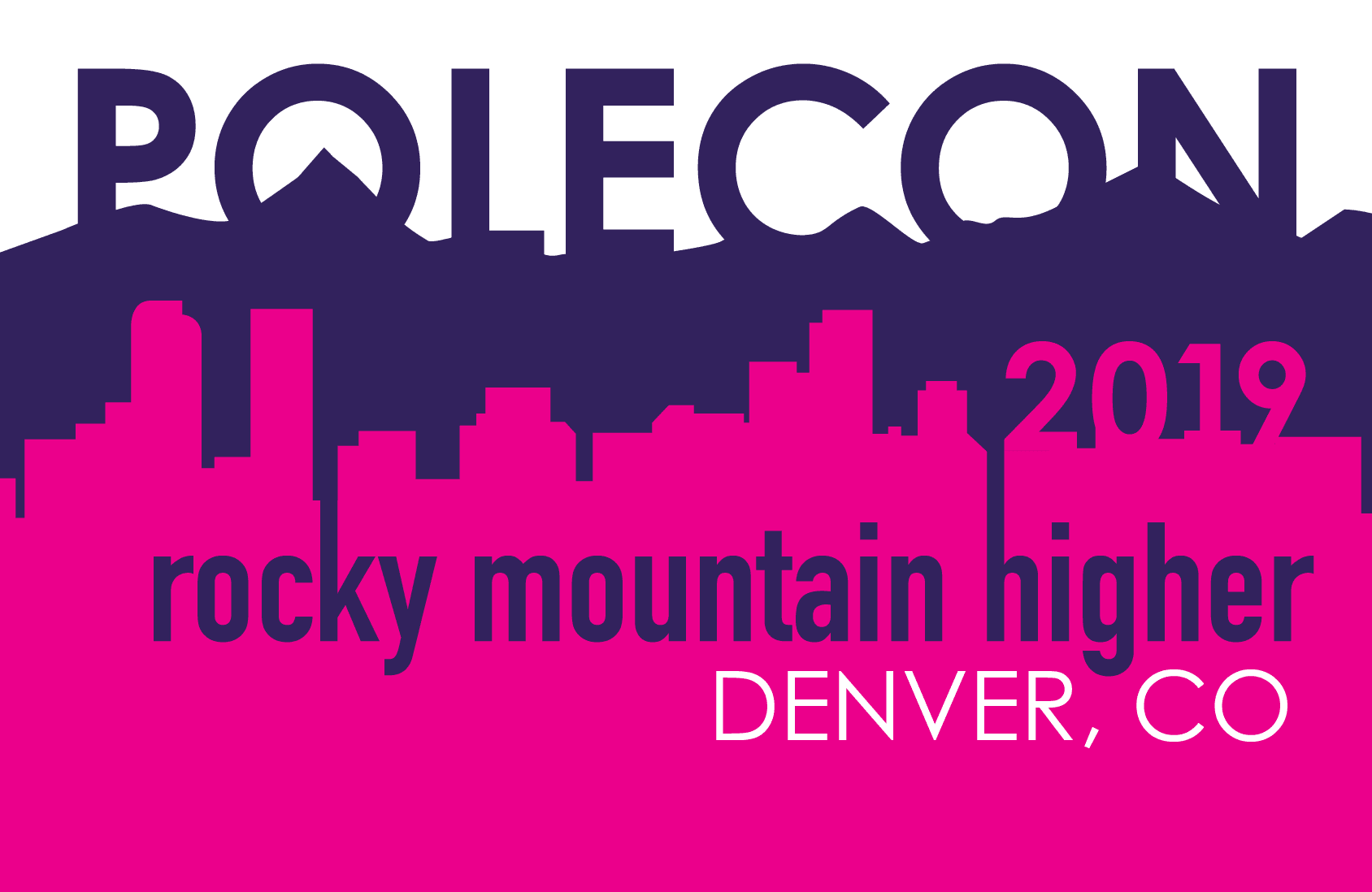 PoleCon 2019 logo and dates, Denver CO