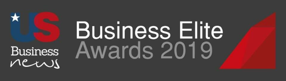 US Business News logo with text: Business Elite Awards 2019