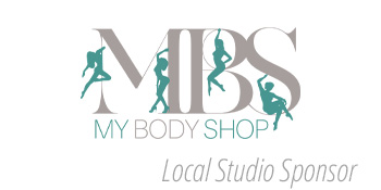 My Body Shop logo and text: local studio sponsor.