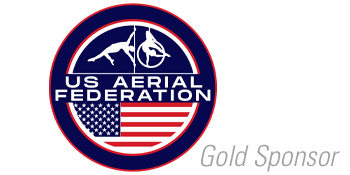 US Aerial Federation logo with text "gold sponsor"
