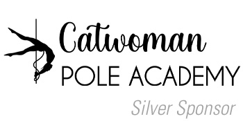 CatWoman Pole Academy - logo with text "Silver Sponsor"