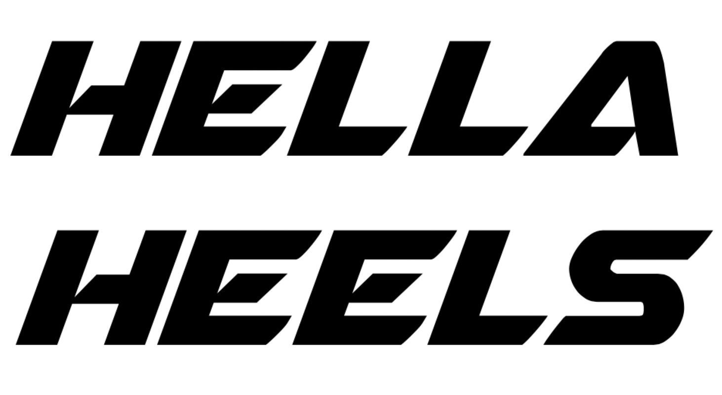 Hella Heels logo.