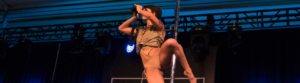 Corey Elyse Performs At PoleCon 2019 In The Pole Comedy Showcase.