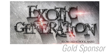 Exotic Generation logo with text "Gold Sponsor"