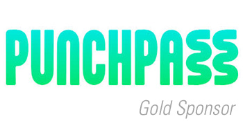 Punchpass logo and text Gold Sponsor