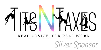 TitsNTaxes logo and text "Silver Sponsor"