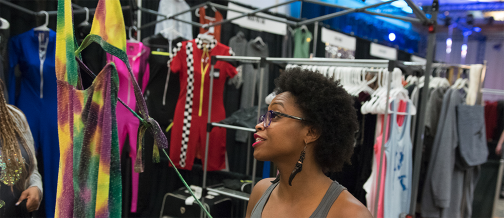 Crystal Belcher shops during PoleCon 2019