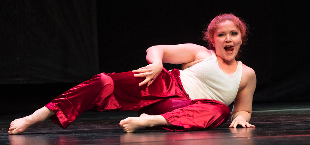 Colleen Jolly performs at PoleCon 2023